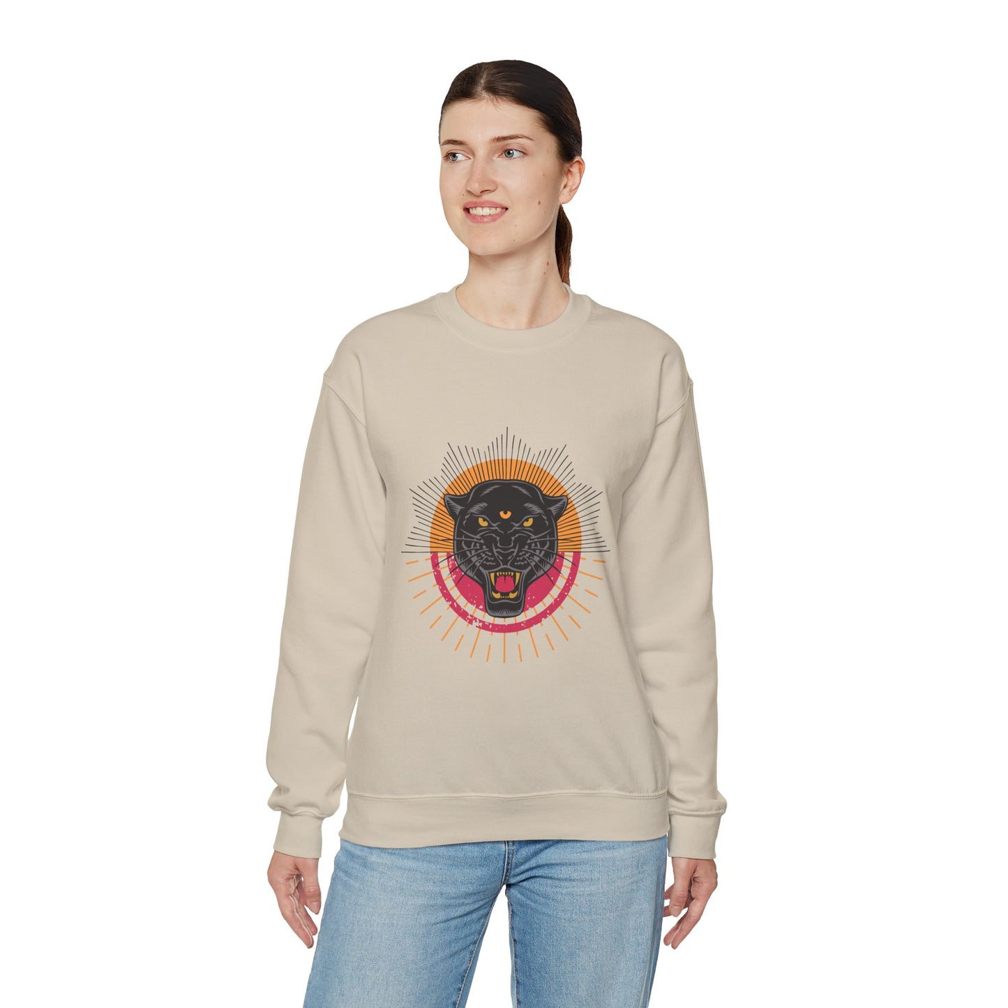 Unisex Heavy Blend™ Crewneck Sweatshirt | TIGER EYE