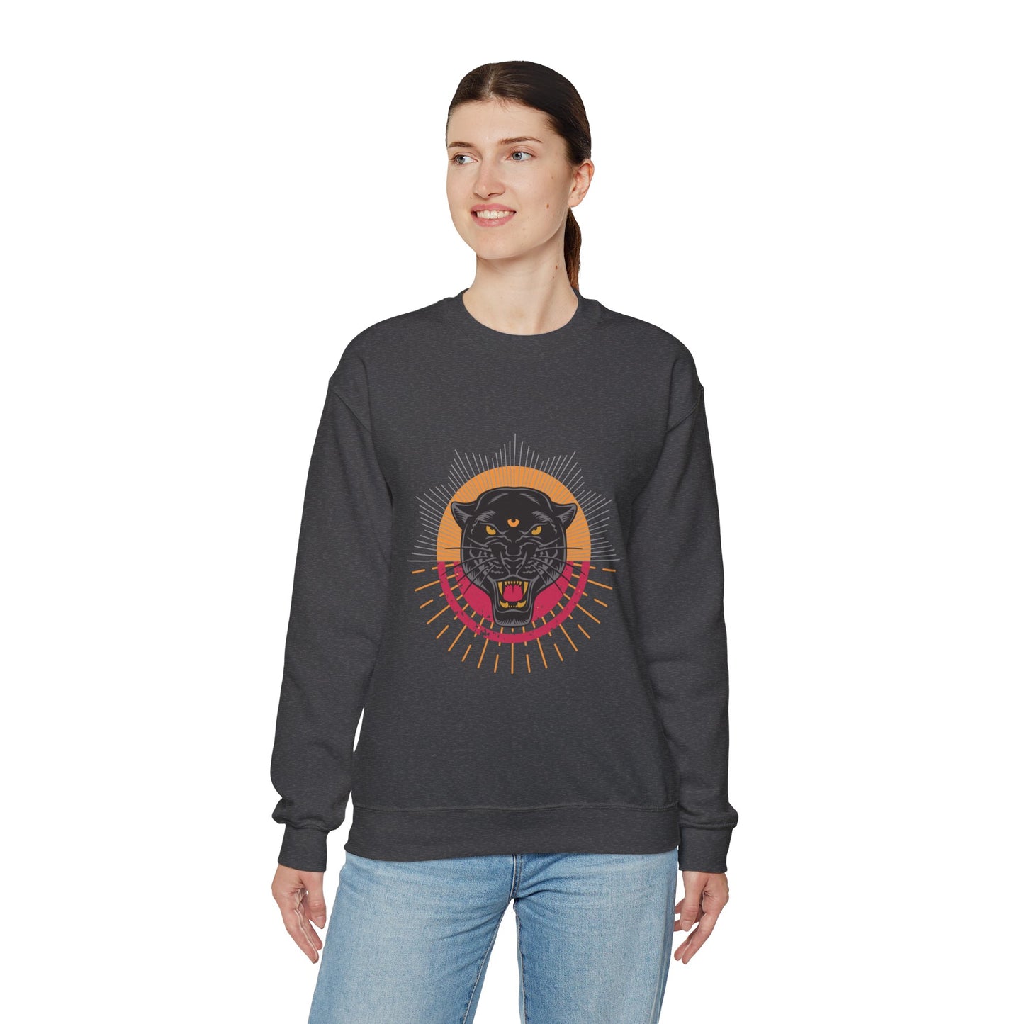 Unisex Heavy Blend™ Crewneck Sweatshirt | TIGER EYE