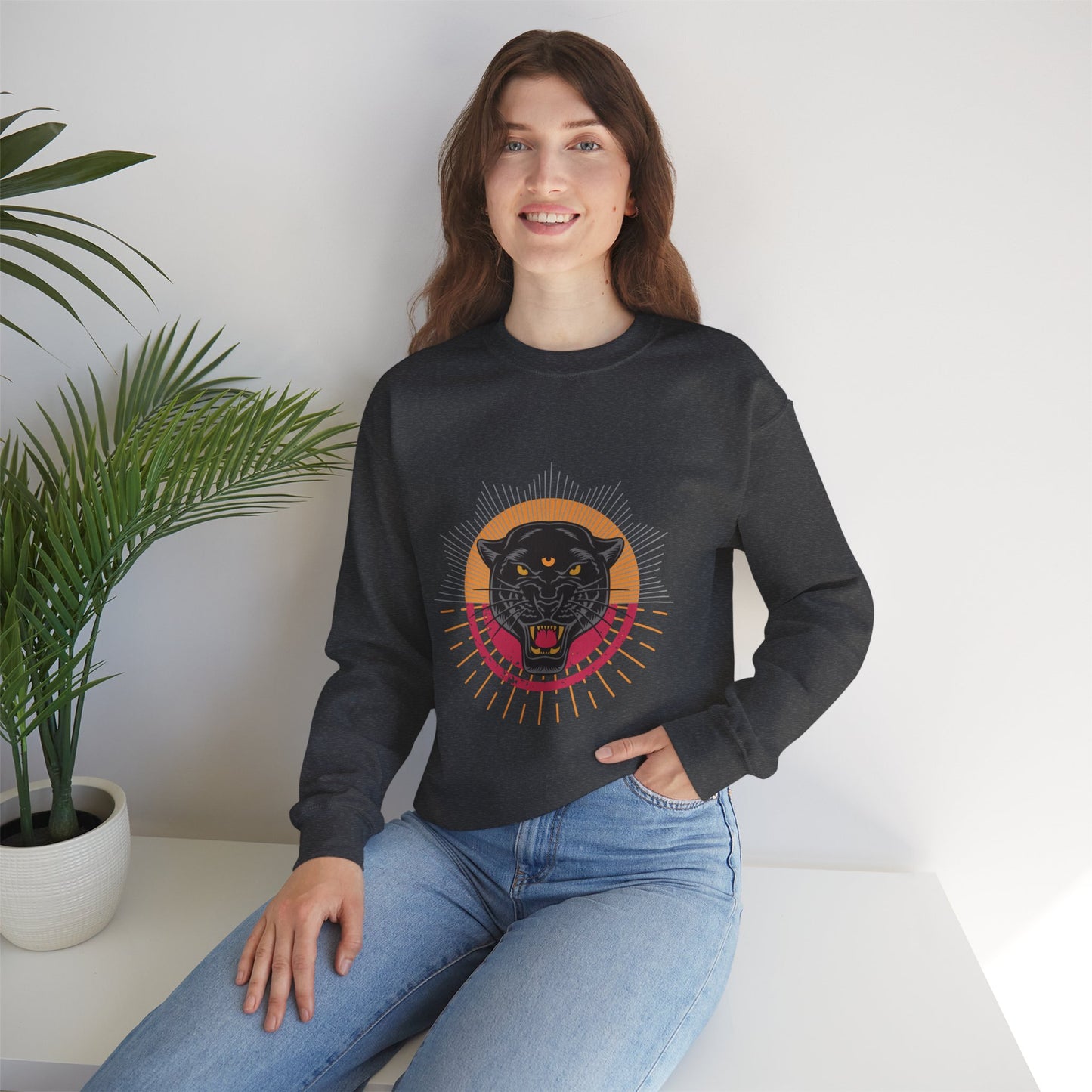 Unisex Heavy Blend™ Crewneck Sweatshirt | TIGER EYE