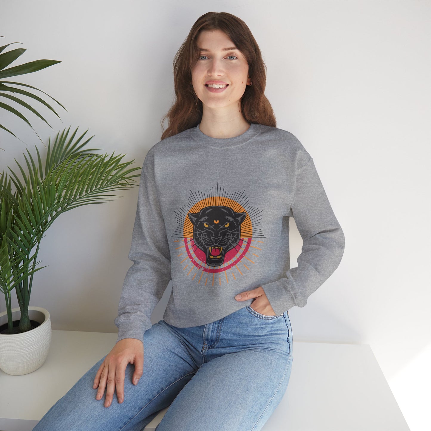 Unisex Heavy Blend™ Crewneck Sweatshirt | TIGER EYE