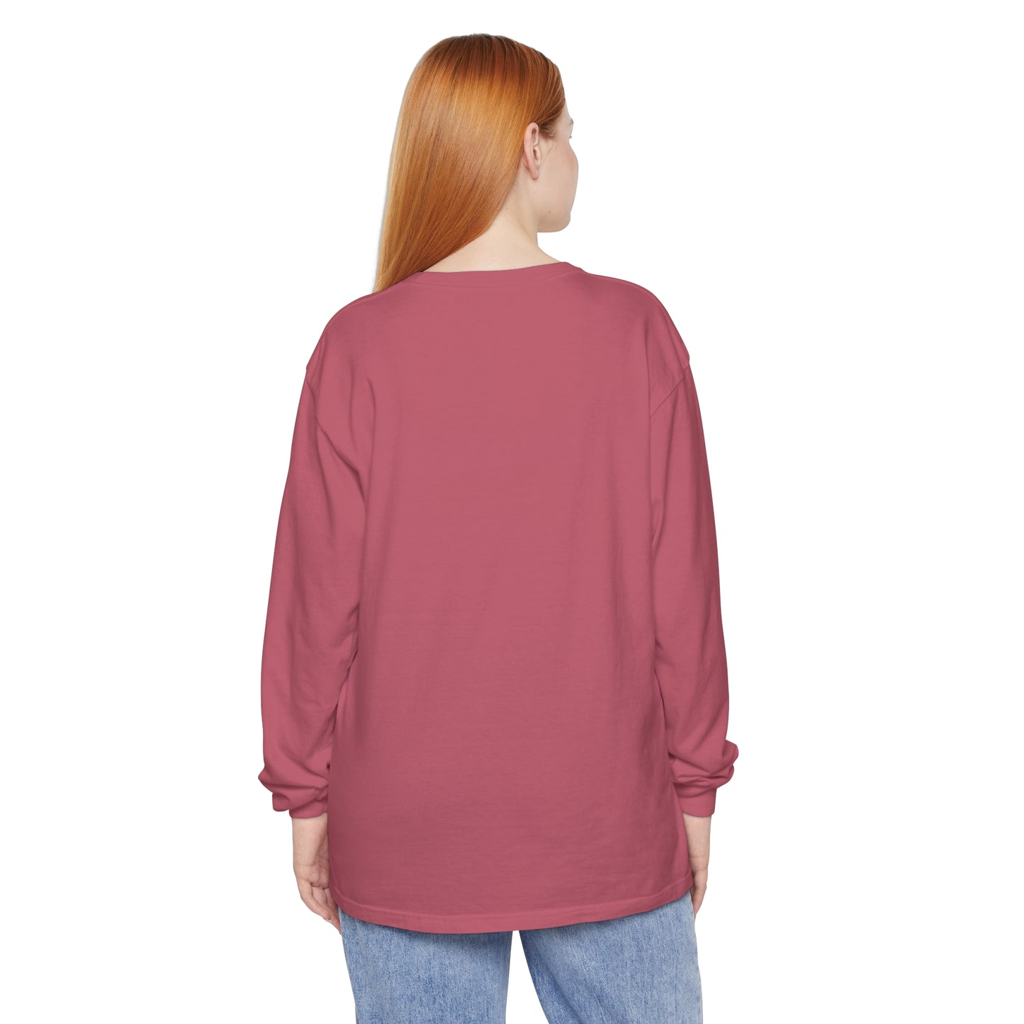 Unisex Garment-dyed Long Sleeve T-Shirt | stairs