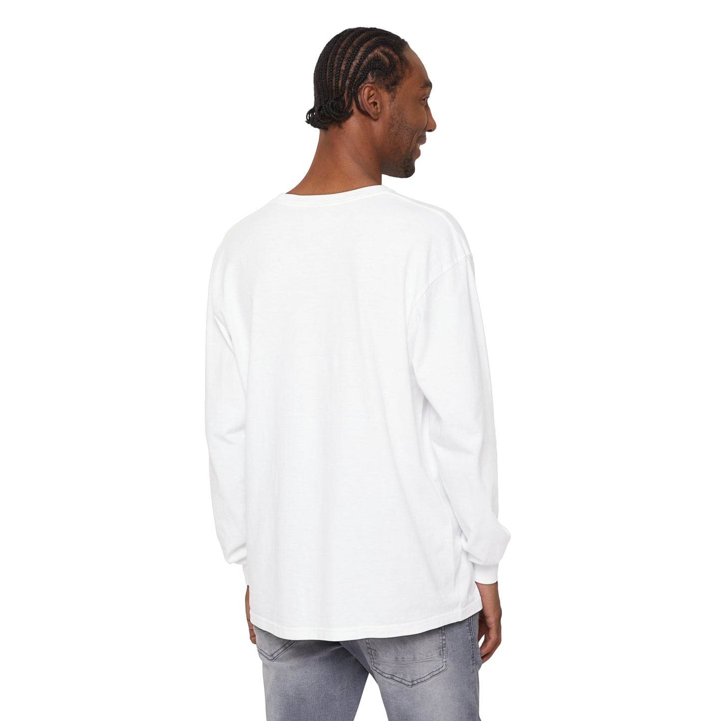 Unisex Garment-dyed Long Sleeve T-Shirt | stairs