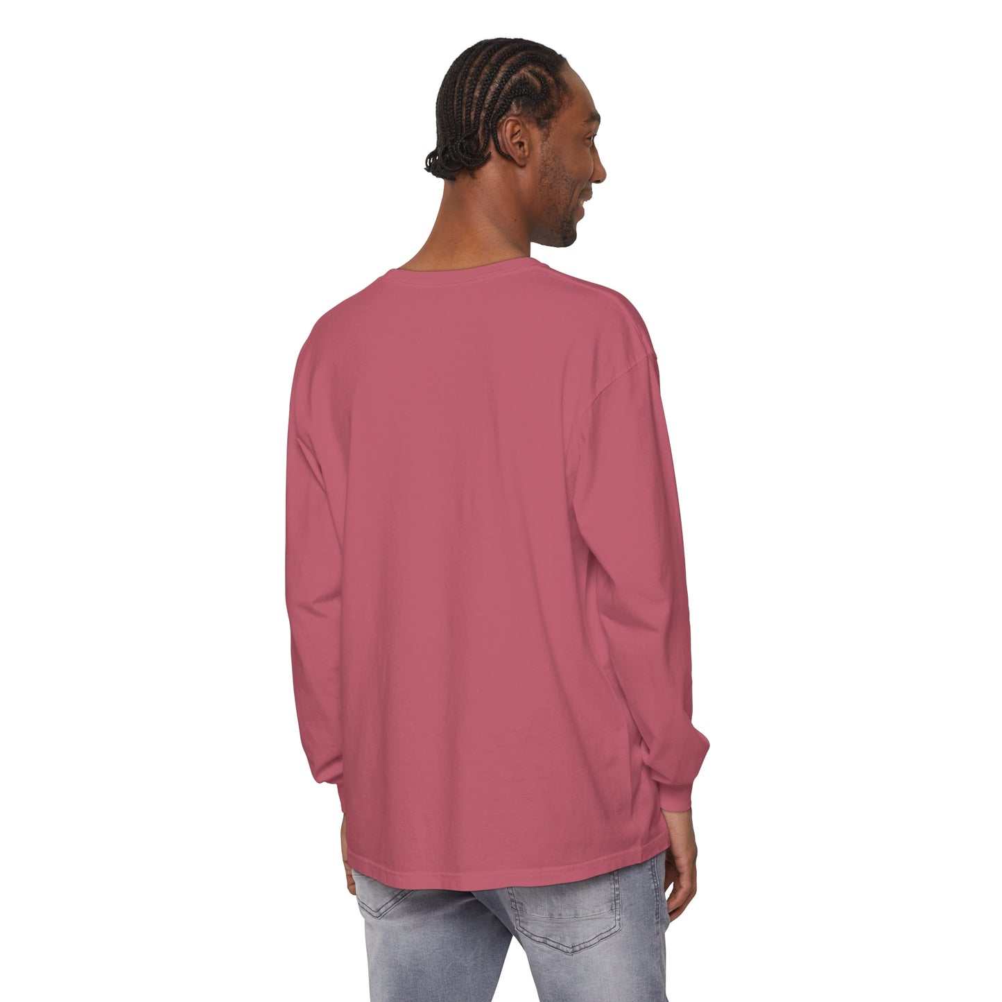 Unisex Garment-dyed Long Sleeve T-Shirt | stairs