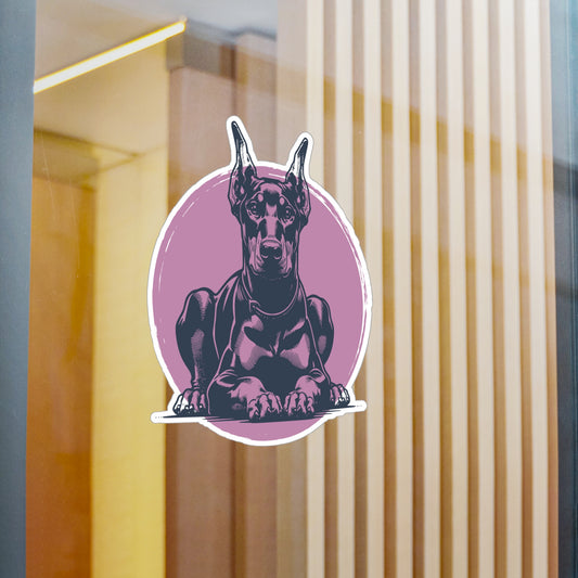 Kiss-Cut Vinyl Decals |doberman