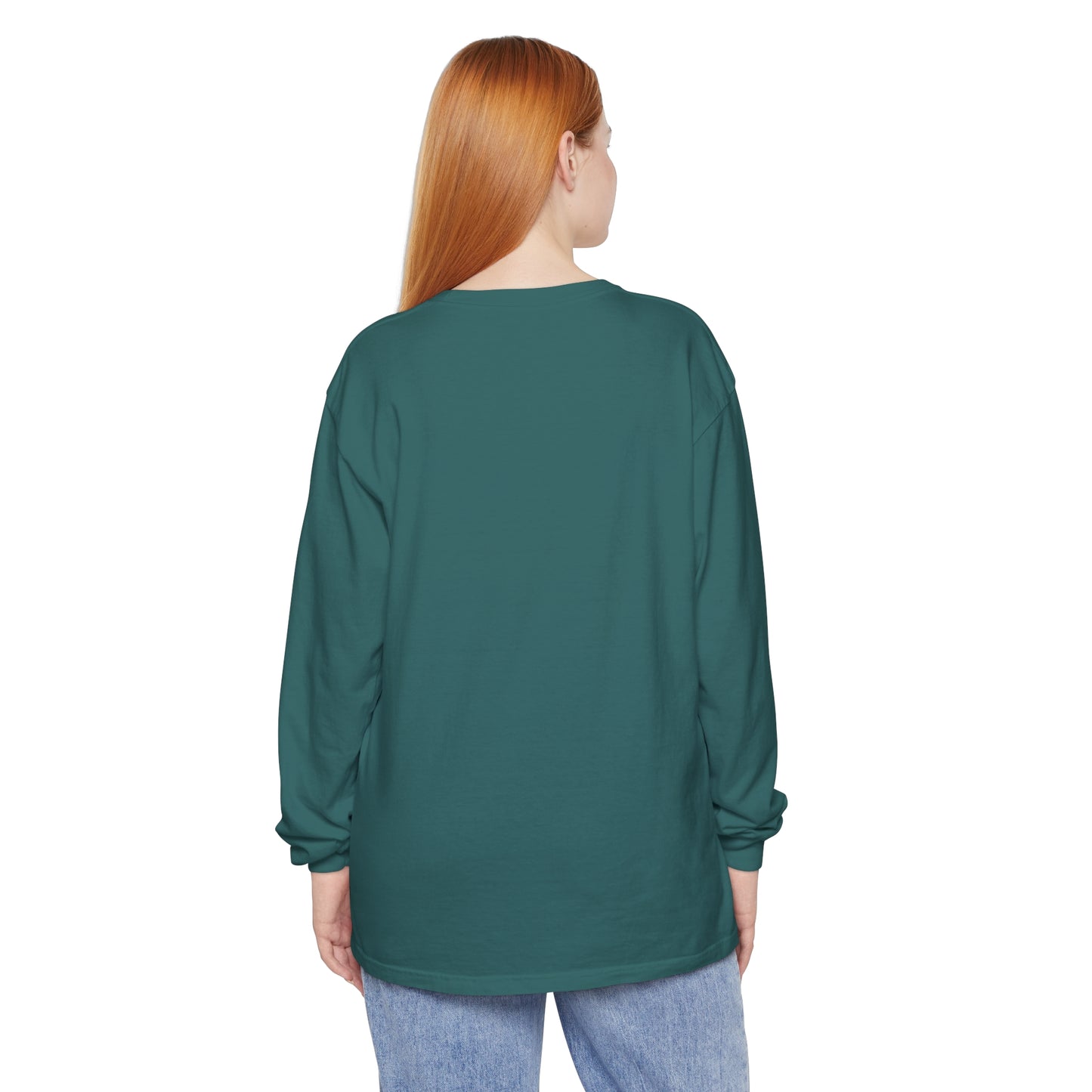 Unisex Garment-dyed Long Sleeve T-Shirt | stairs