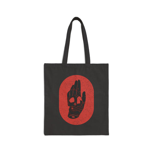 Cotton Canvas Tote Bag | Mystic Skull