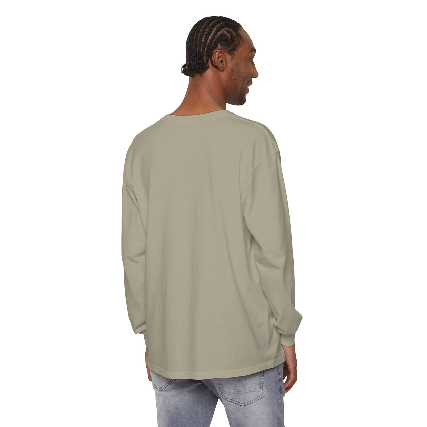 Unisex Garment-dyed Long Sleeve T-Shirt | stairs