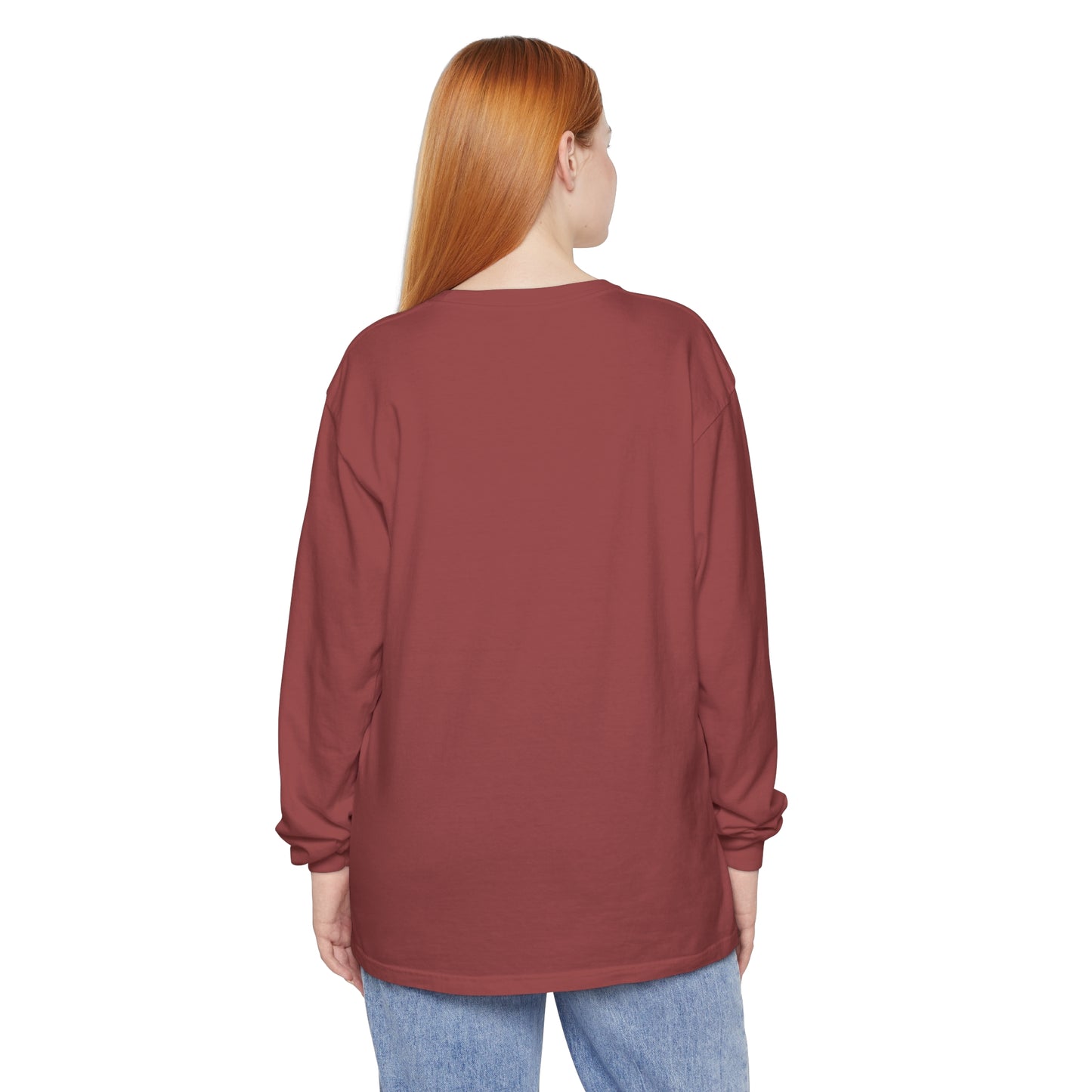 Unisex Garment-dyed Long Sleeve T-Shirt | stairs