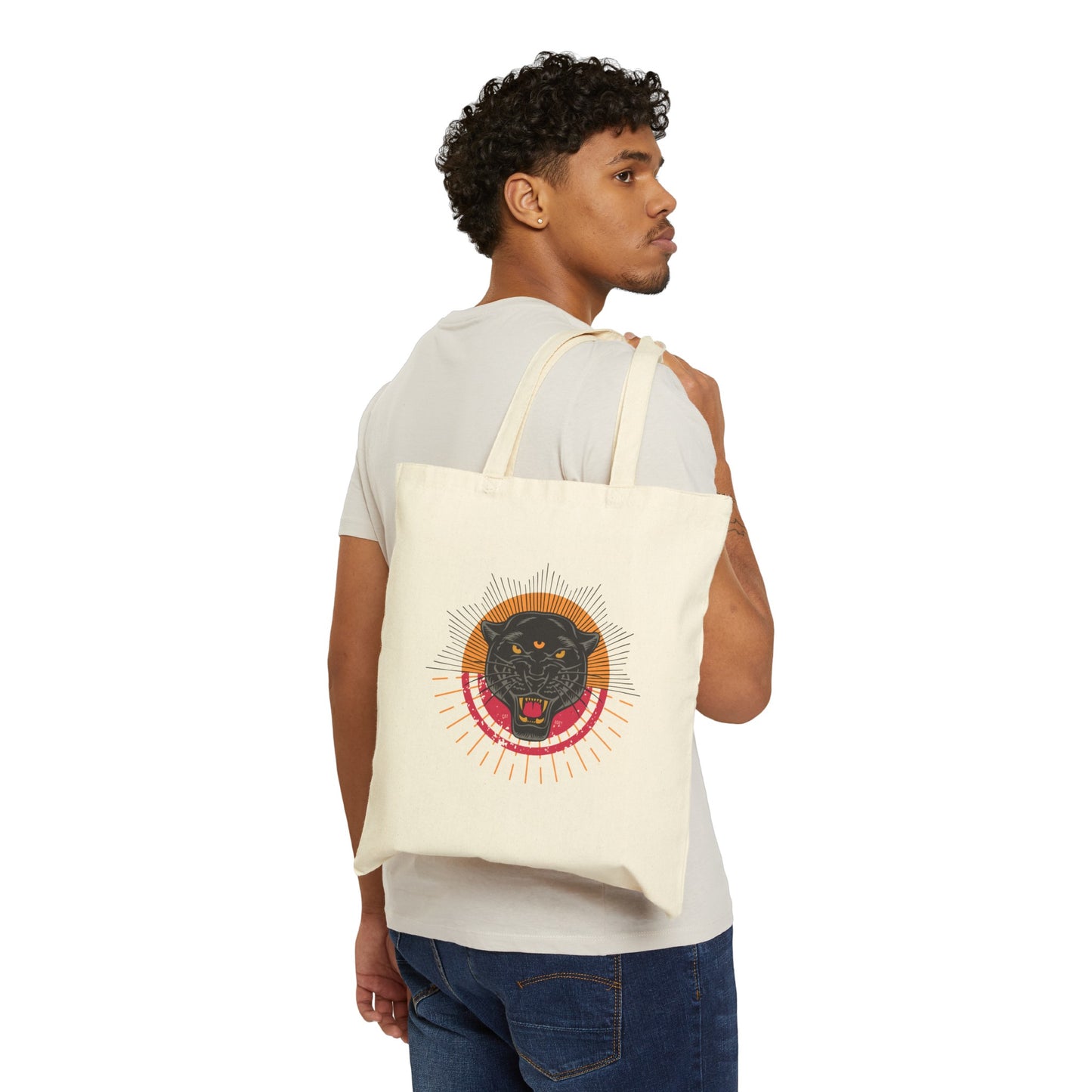 Cotton Canvas Tote Bag | TIGER EYE