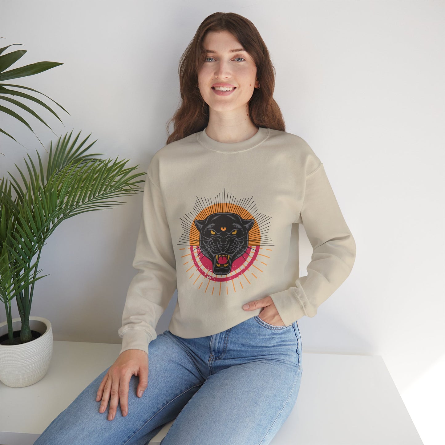 Unisex Heavy Blend™ Crewneck Sweatshirt | TIGER EYE