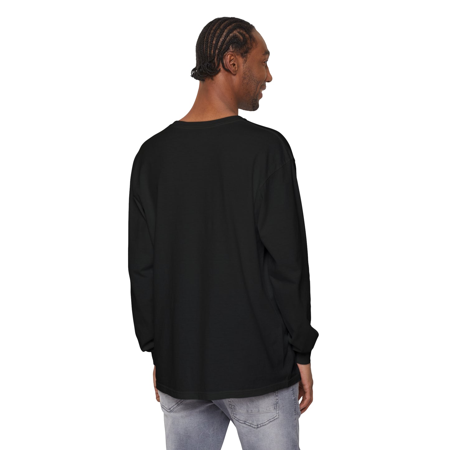 Unisex Garment-dyed Long Sleeve T-Shirt | stairs